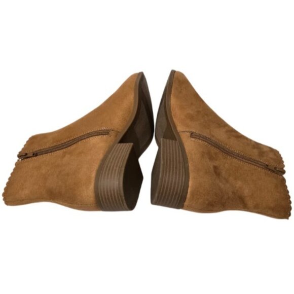 Charter Club Women Daxi Microsuede Camel Micro Ankle Boots (Size: 9 Medium) NiB - Picture 9 of 16
